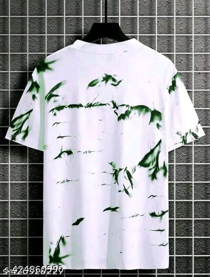 Spab Men & Women Printed Casual Green, White T-Shirt