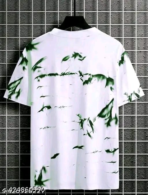 Spab Men & Women Printed Casual Green, White T-Shirt